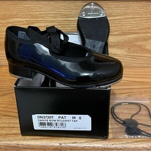 Bloch Dance Now Techno Top Shoes Black Patent Leather  Toddler Size 5 M NWB